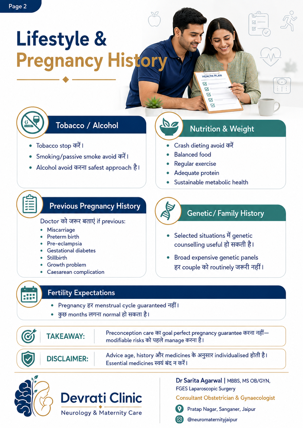Preconception Planning — हिन्दी इन्फोग्राफिक, पृष्ठ 2